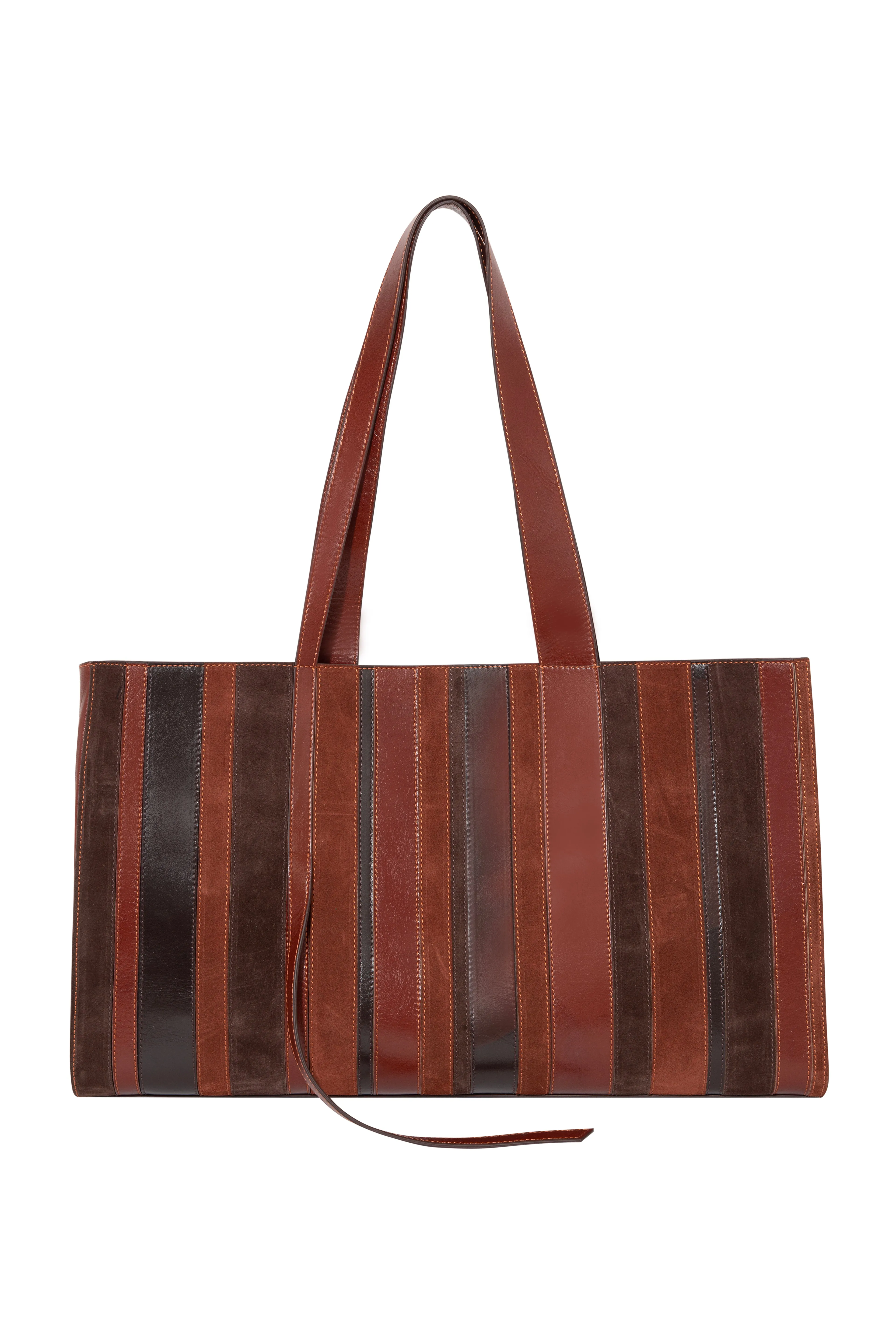 BRISA - Contrast leather tote bag sold by Siedres product image thumbnail 2