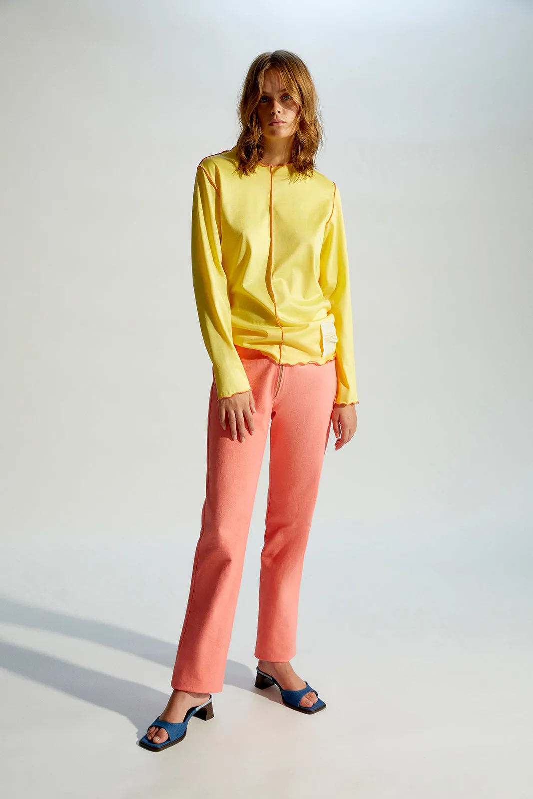 RIE - Long-sleeve contrast stitched jersey t-shirt sold by Siedres product image thumbnail 3