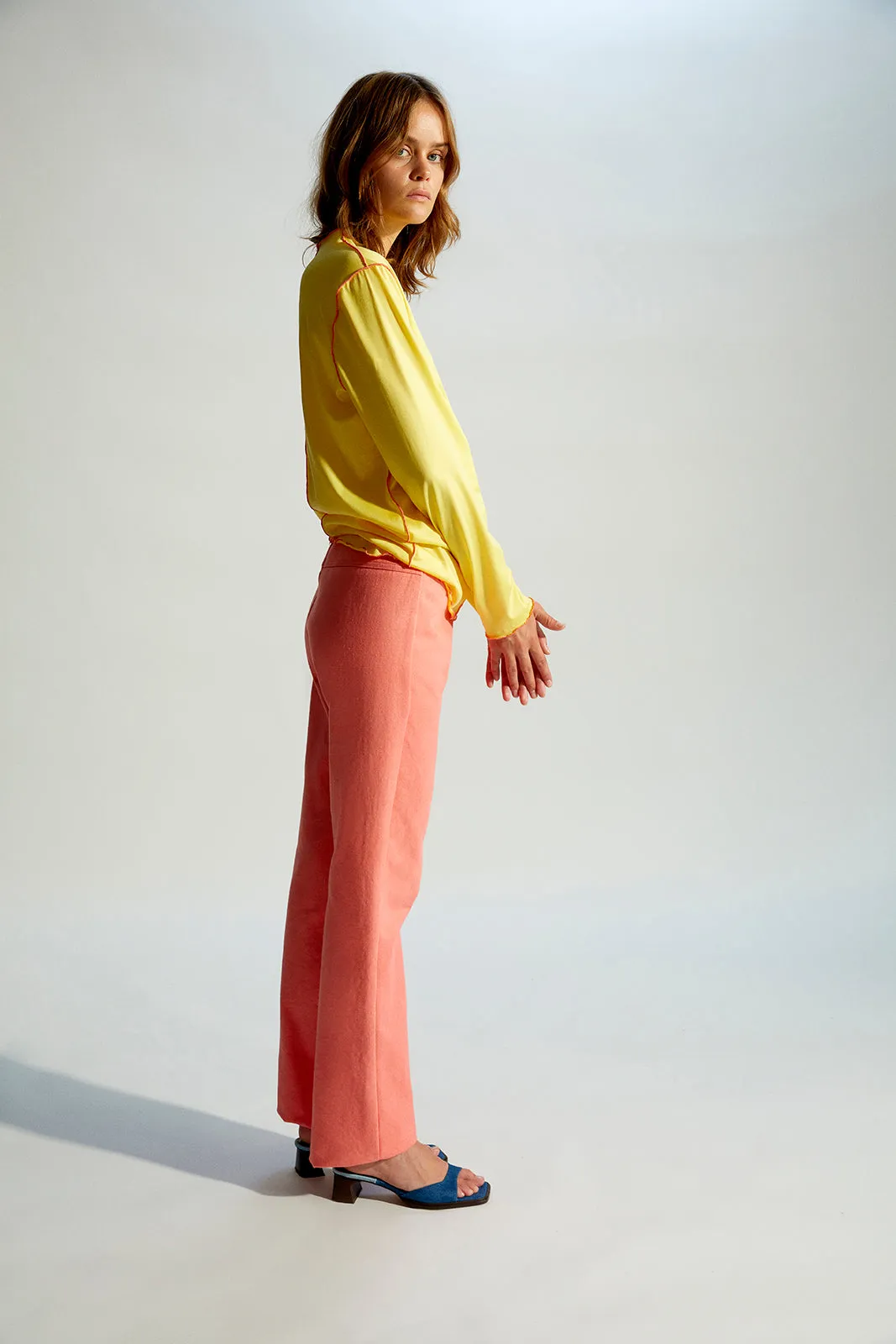 RIE - Long-sleeve contrast stitched jersey t-shirt sold by Siedres product image thumbnail 4