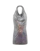 CALPE - Halter-neck shiny mini dress sold by Siedres