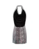 CALPE - Halter-neck shiny mini dress sold by Siedres