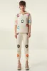NIRI - Floral intarsia knit sweatpants sold by Siedres