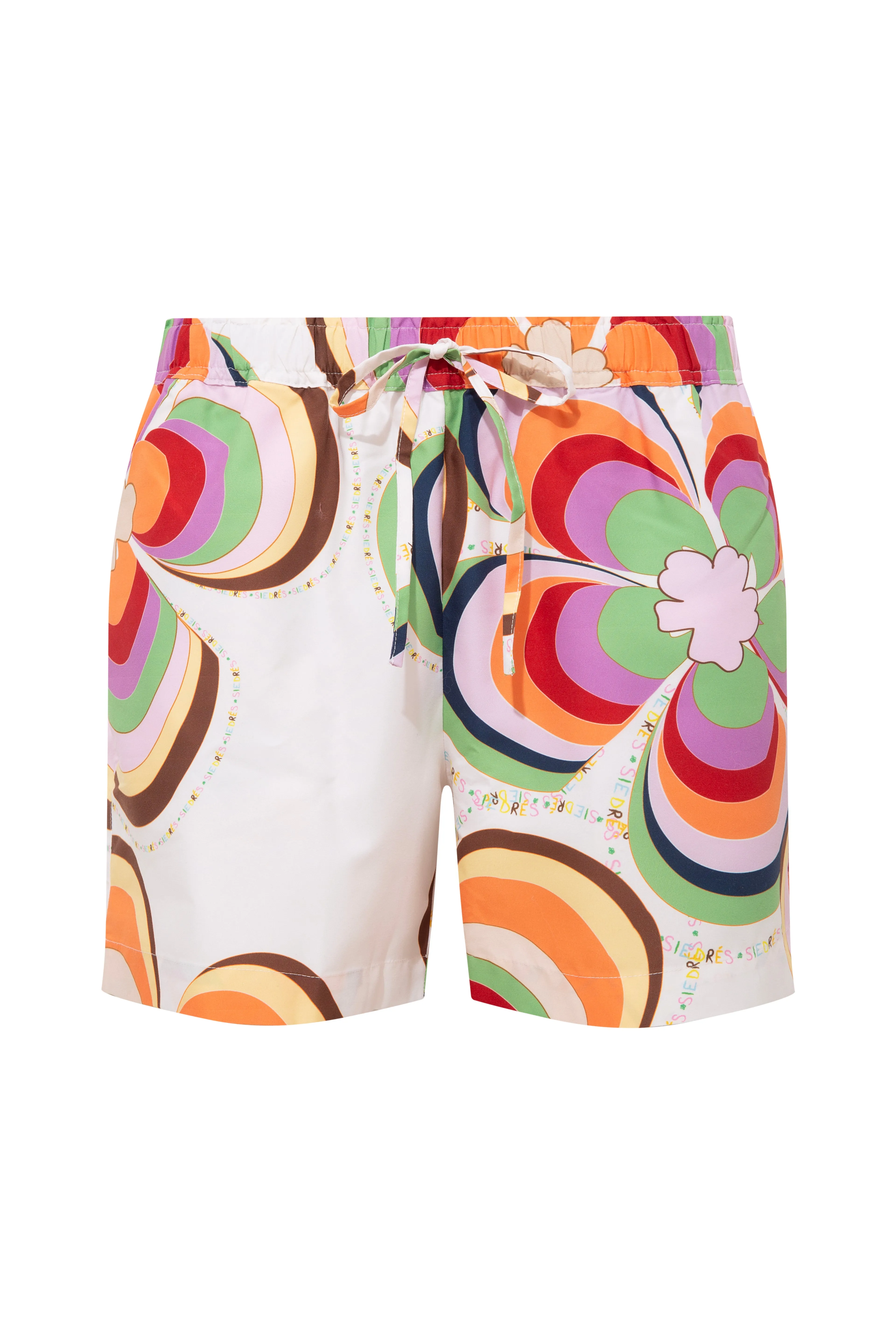 NONA - Flower printed swim shorts sold by Siedres