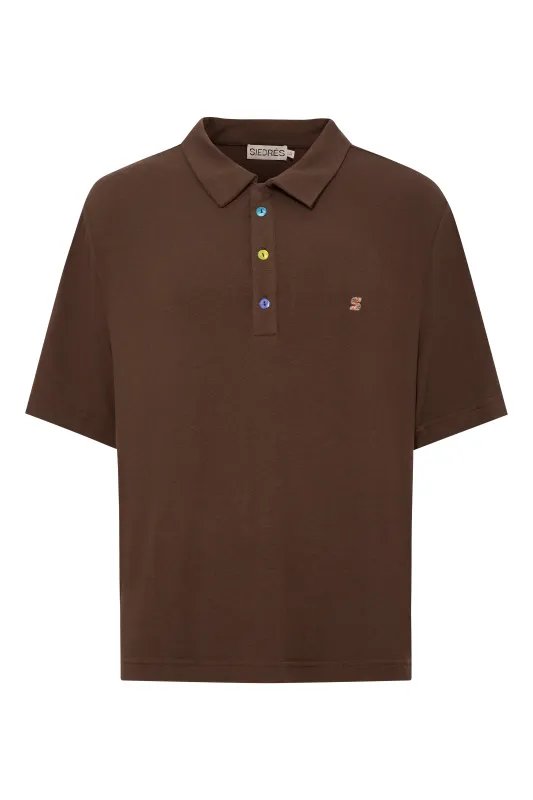 ALEN - Knitted polo shirt sold by Siedres