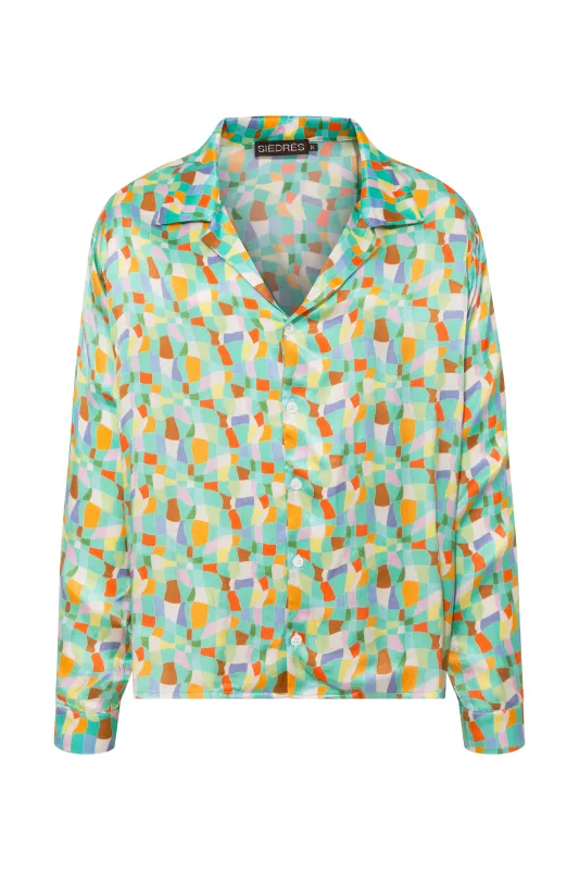 NOAN - Distorted print shirt sold by Siedres