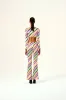 ISLA - Diagonal striped flare pants sold by Siedres