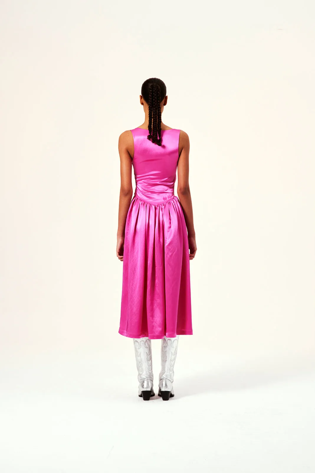 GAIA - Midi dress with front-tie detail sold by Siedres product image thumbnail 5
