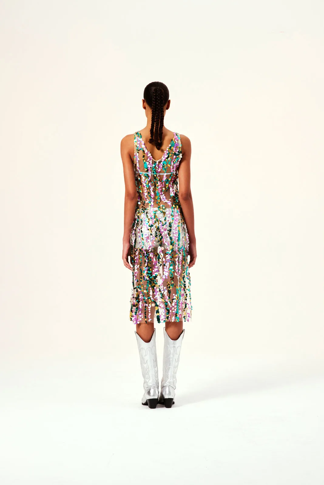 RHODE - V-neck sequined dress sold by Siedres product image thumbnail 5
