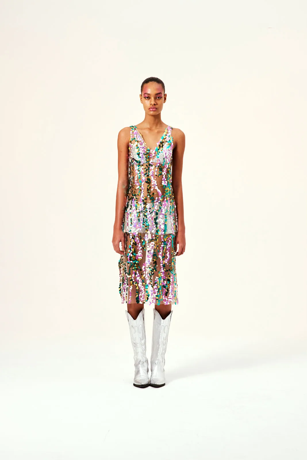 RHODE - V-neck sequined dress sold by Siedres product image thumbnail 3