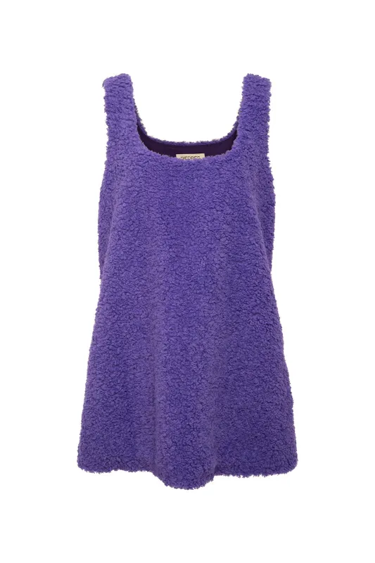 VALERIA - Mini dress in faux fur sold by Siedres