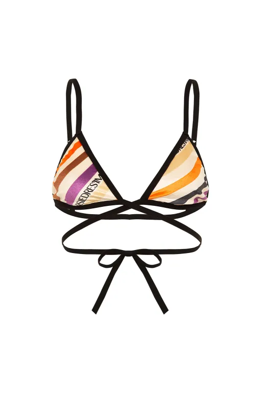 REN	- Diagonal striped bralette sold by Siedres