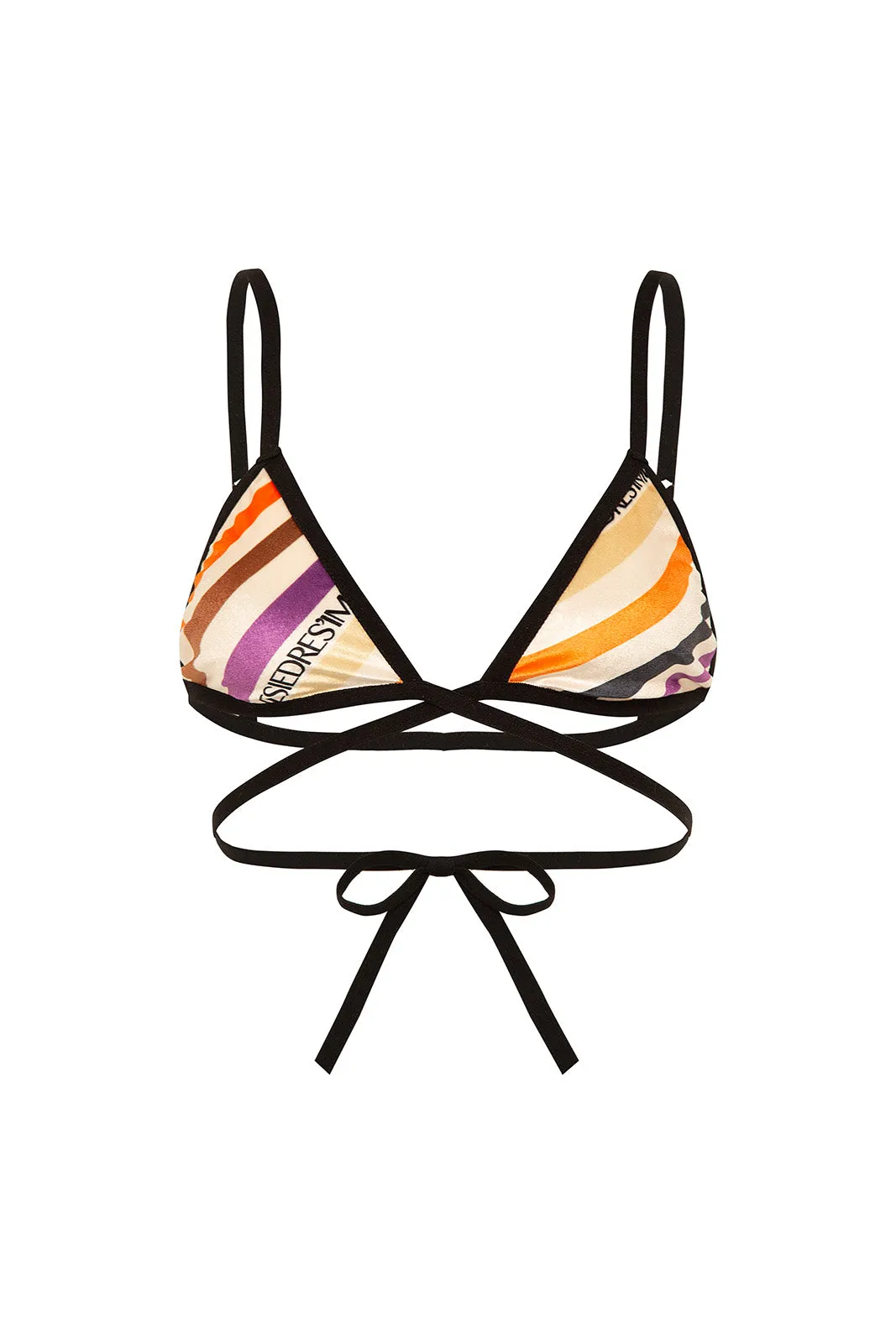 REN - Diagonal striped bralette sold by Siedres