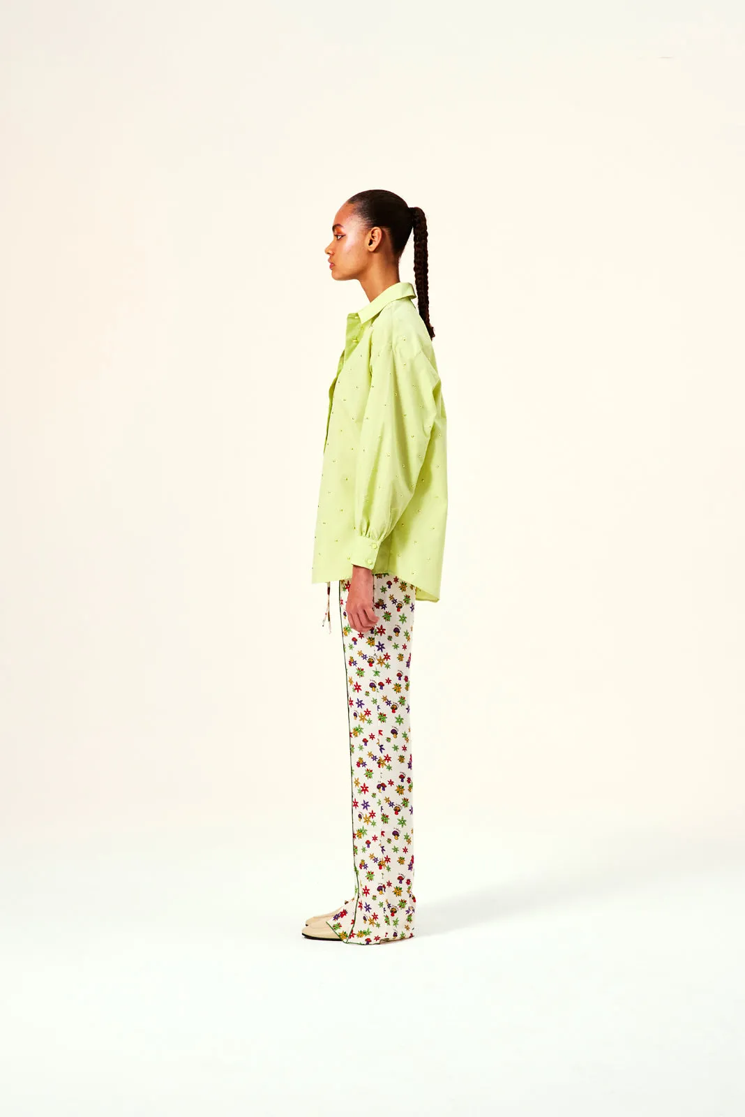 SENIA - Green studded shirt sold by Siedres product image thumbnail 4