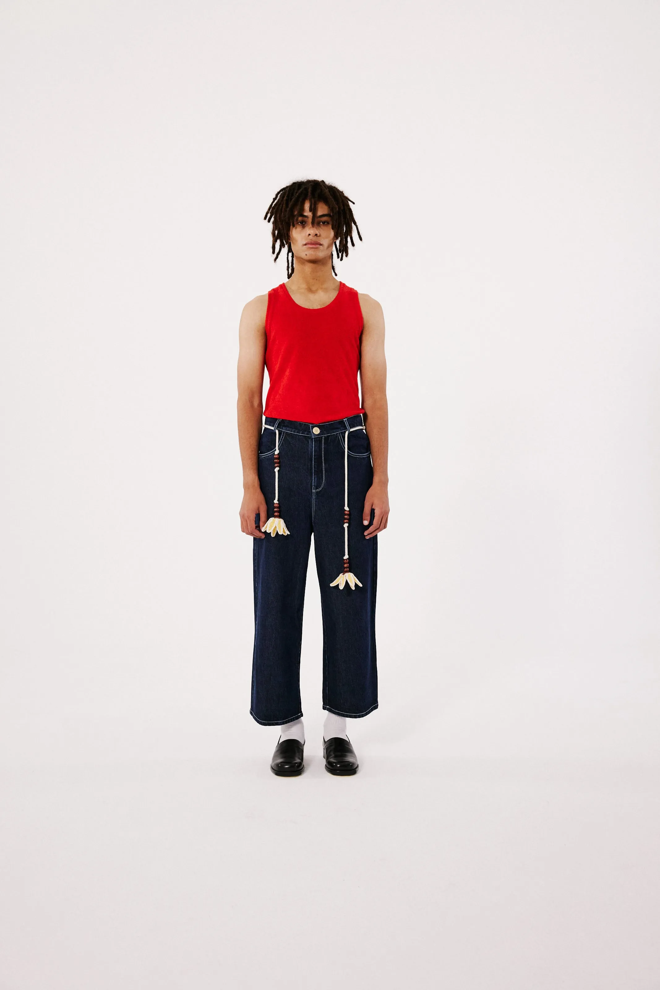 LEVI - Straight leg ankle length jeans with belt sold by Siedres product image thumbnail 3