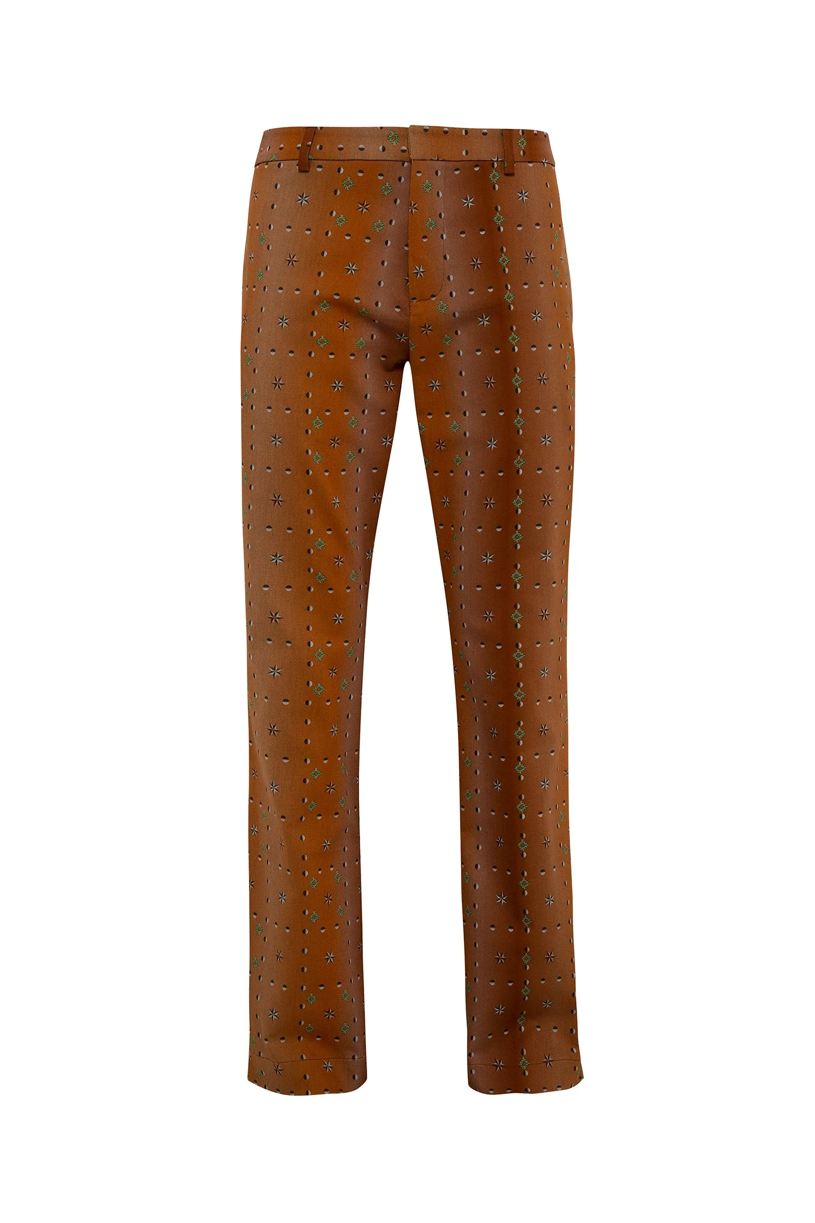 MARQUIS - Flared pants with geometric print sold by Siedres