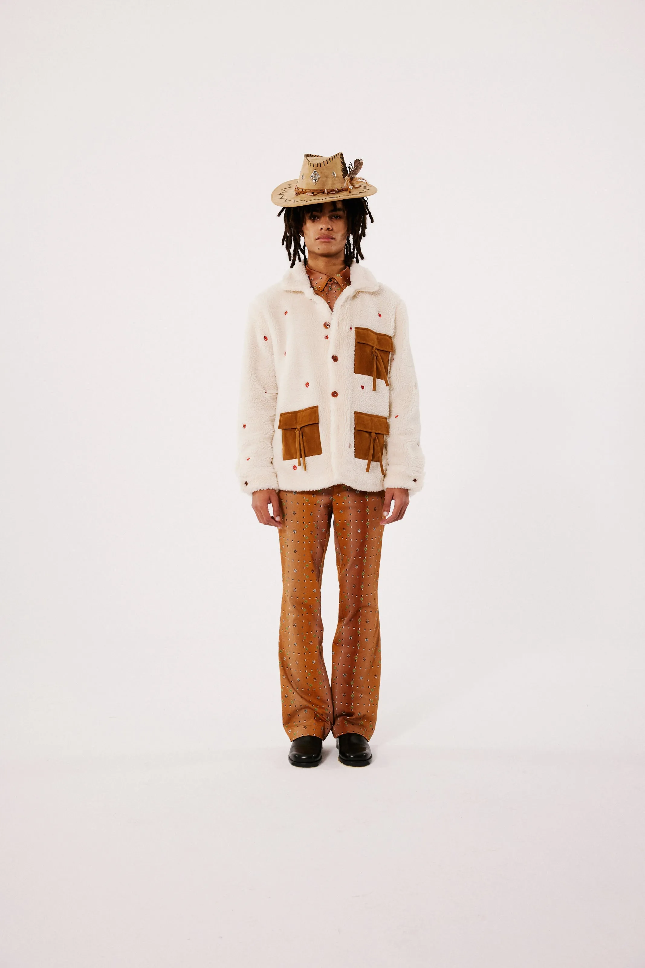 MARQUIS - Flared pants with geometric print sold by Siedres product image thumbnail 3