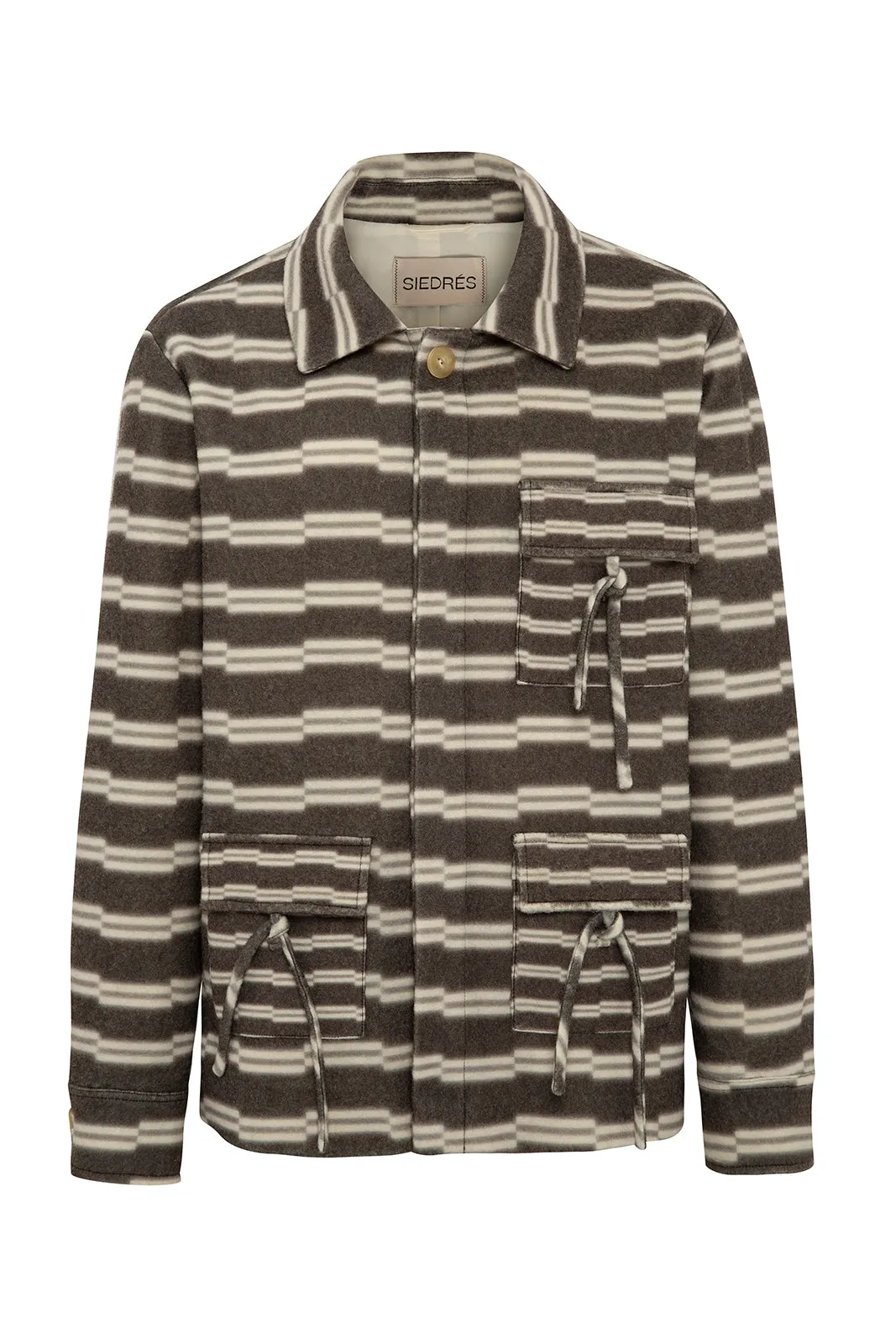 MOCHA - Printed wool-blend jacket sold by Siedres