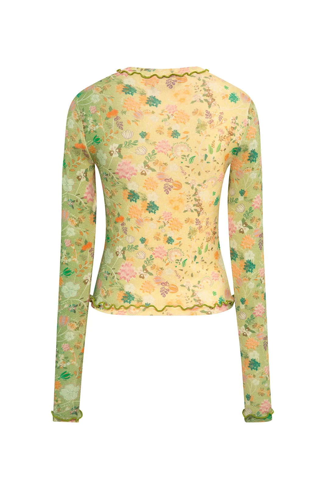 NITA - Floral printed knit top sold by Siedres product image thumbnail 2