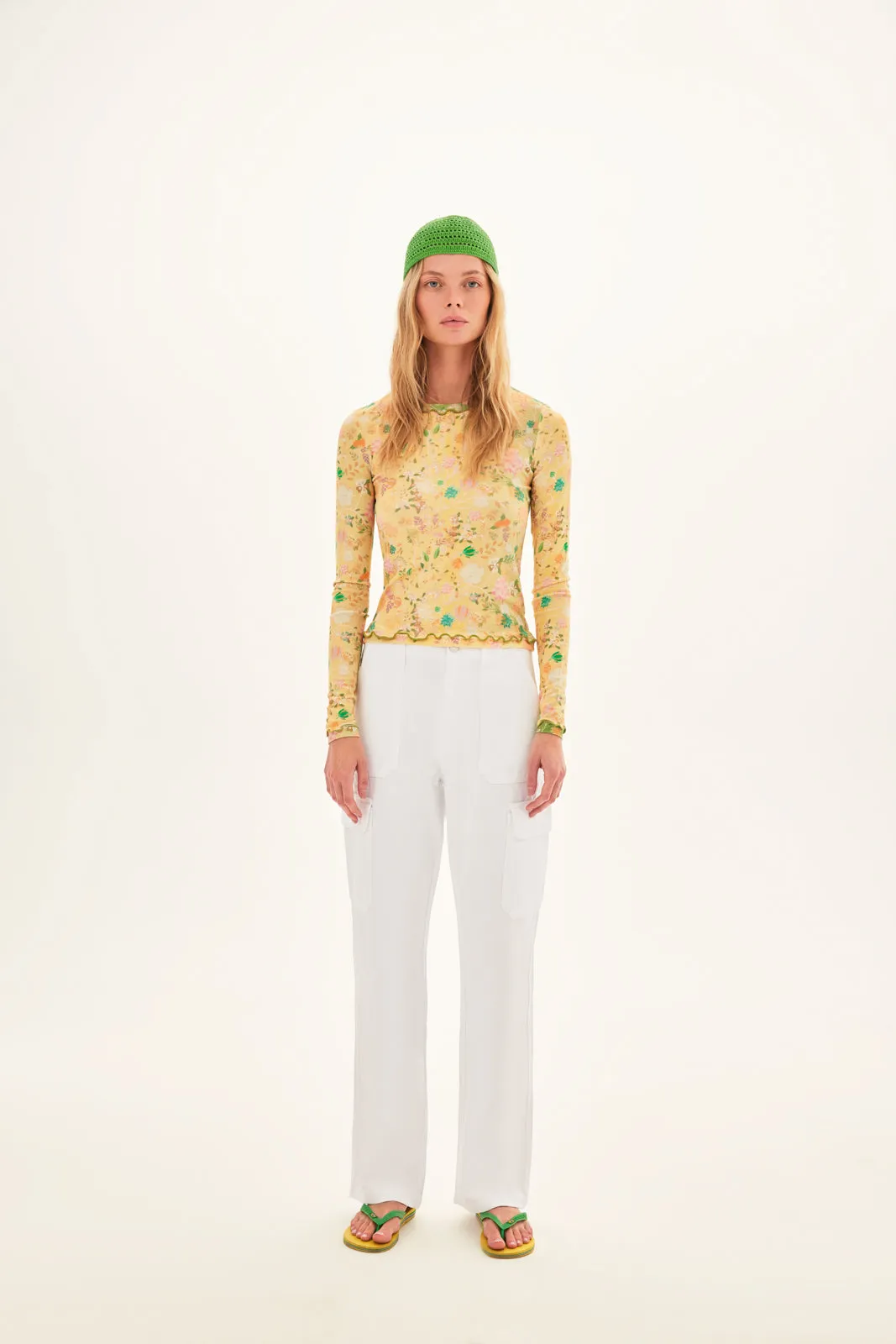 NITA - Floral printed knit top sold by Siedres product image thumbnail 3