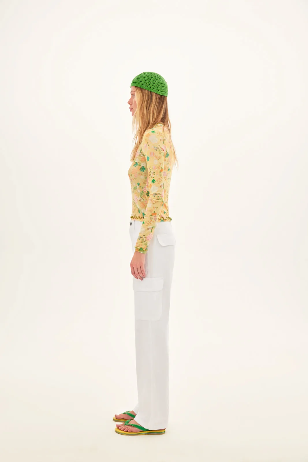 NITA - Floral printed knit top sold by Siedres product image thumbnail 4