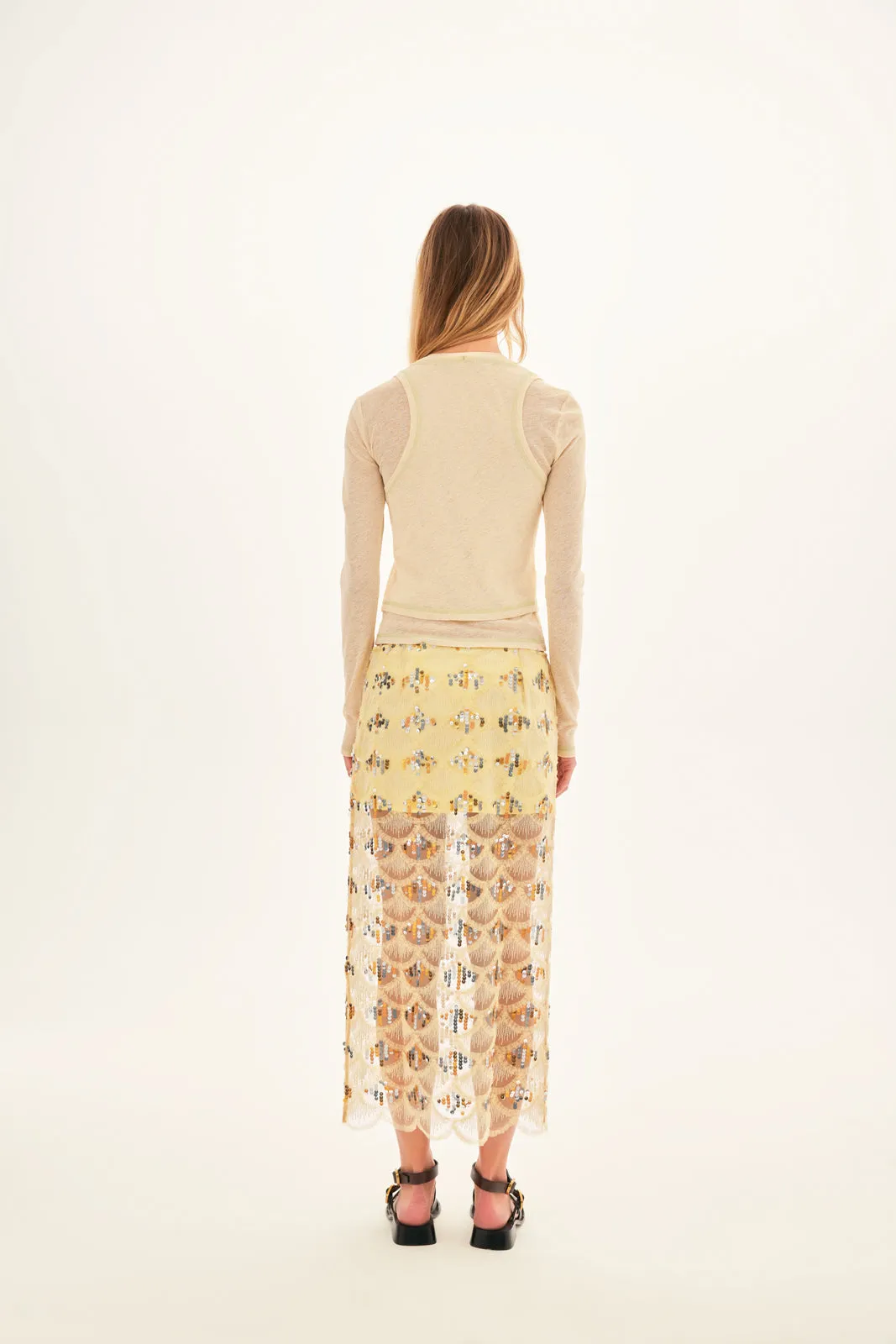 KIARA - Layered long sleeve top with contrast stitches sold by Siedres product image thumbnail 5