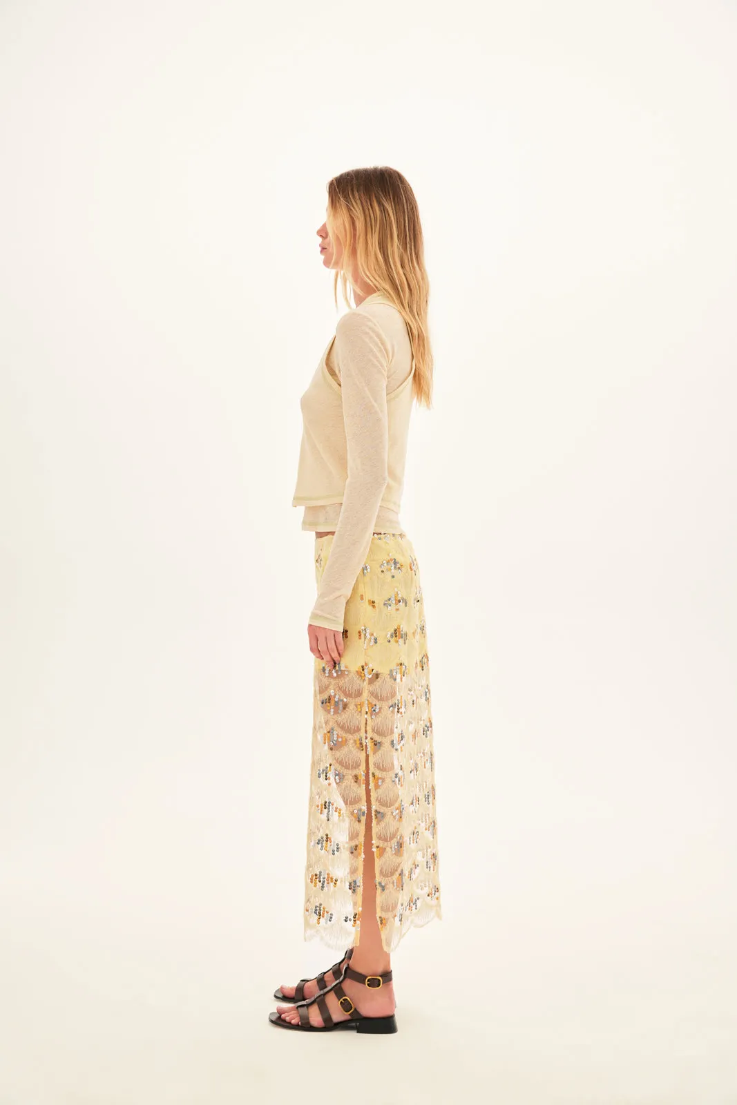 KIARA - Layered long sleeve top with contrast stitches sold by Siedres product image thumbnail 4