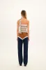 JESSI - Color-block jeans with ruffle detail sold by Siedres