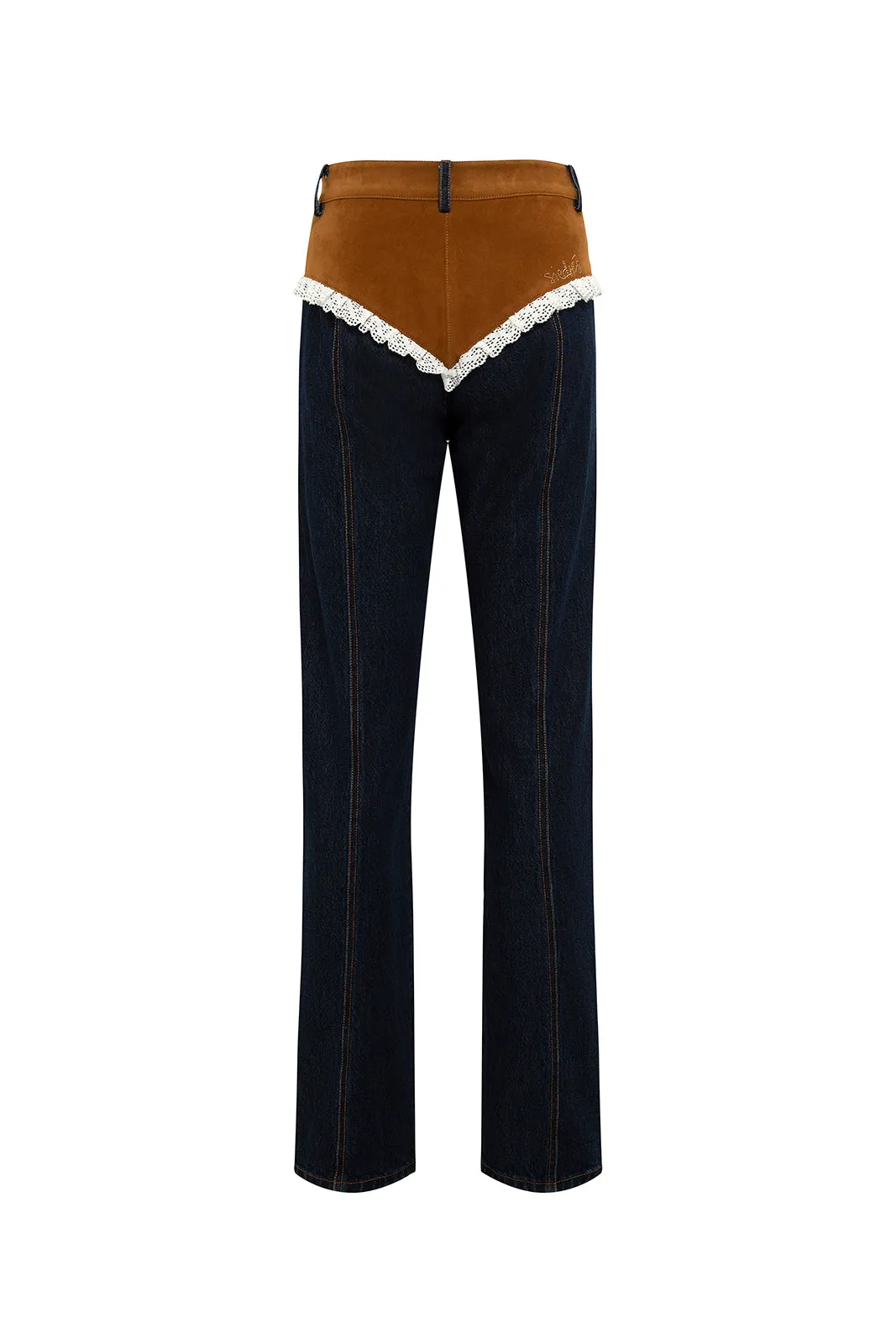 JESSI - Color-block jeans with ruffle detail sold by Siedres product image thumbnail 2