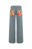 PATCH - Floral layered denim pants sold by Siedres