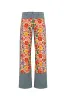 PATCH - Floral layered denim pants sold by Siedres