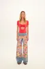 PATCH - Floral layered denim pants sold by Siedres