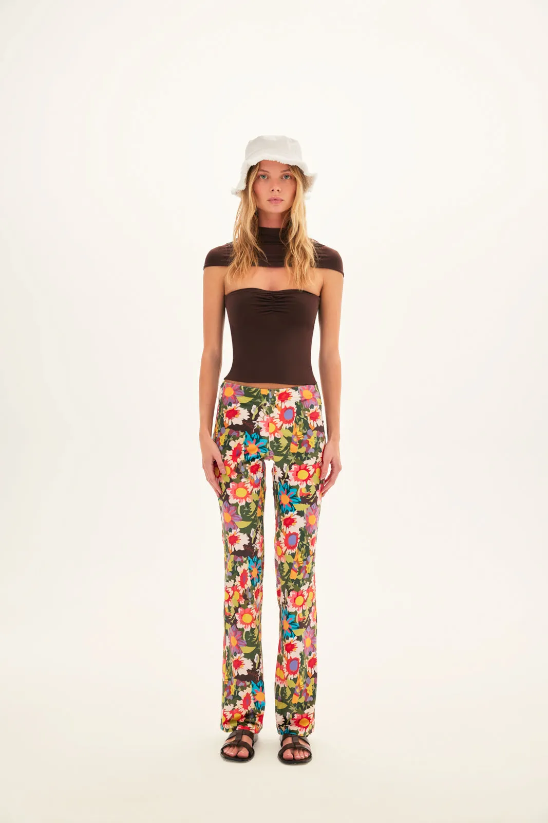 FLO - Floral velvet pants sold by Siedres product image thumbnail 3