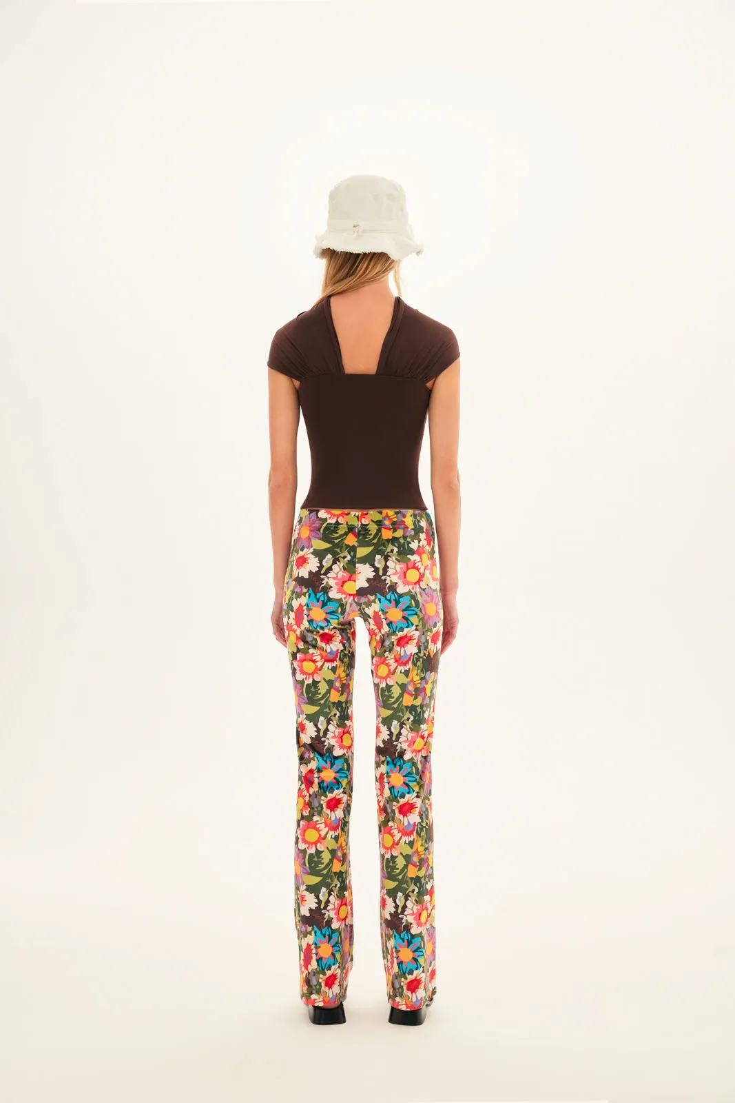 FLO - Floral velvet pants sold by Siedres product image thumbnail 5