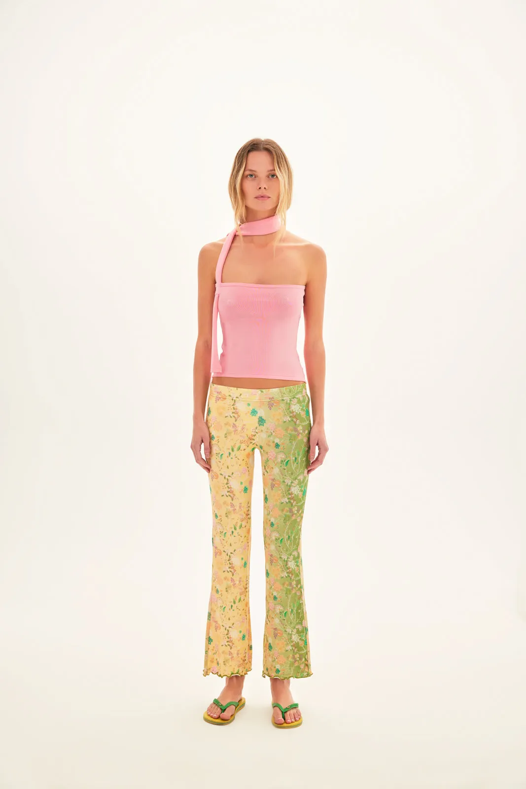 DANIA - Floral flared cropped pants sold by Siedres product image thumbnail 3