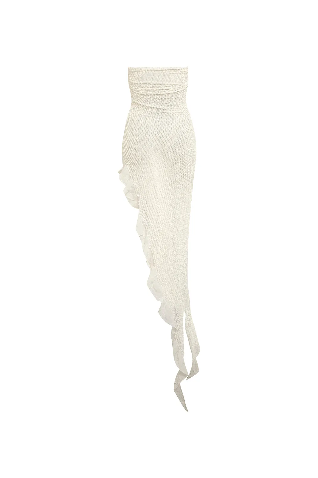 MARIE - Asymmetrical strapless maxi dress sold by Siedres product image thumbnail 2
