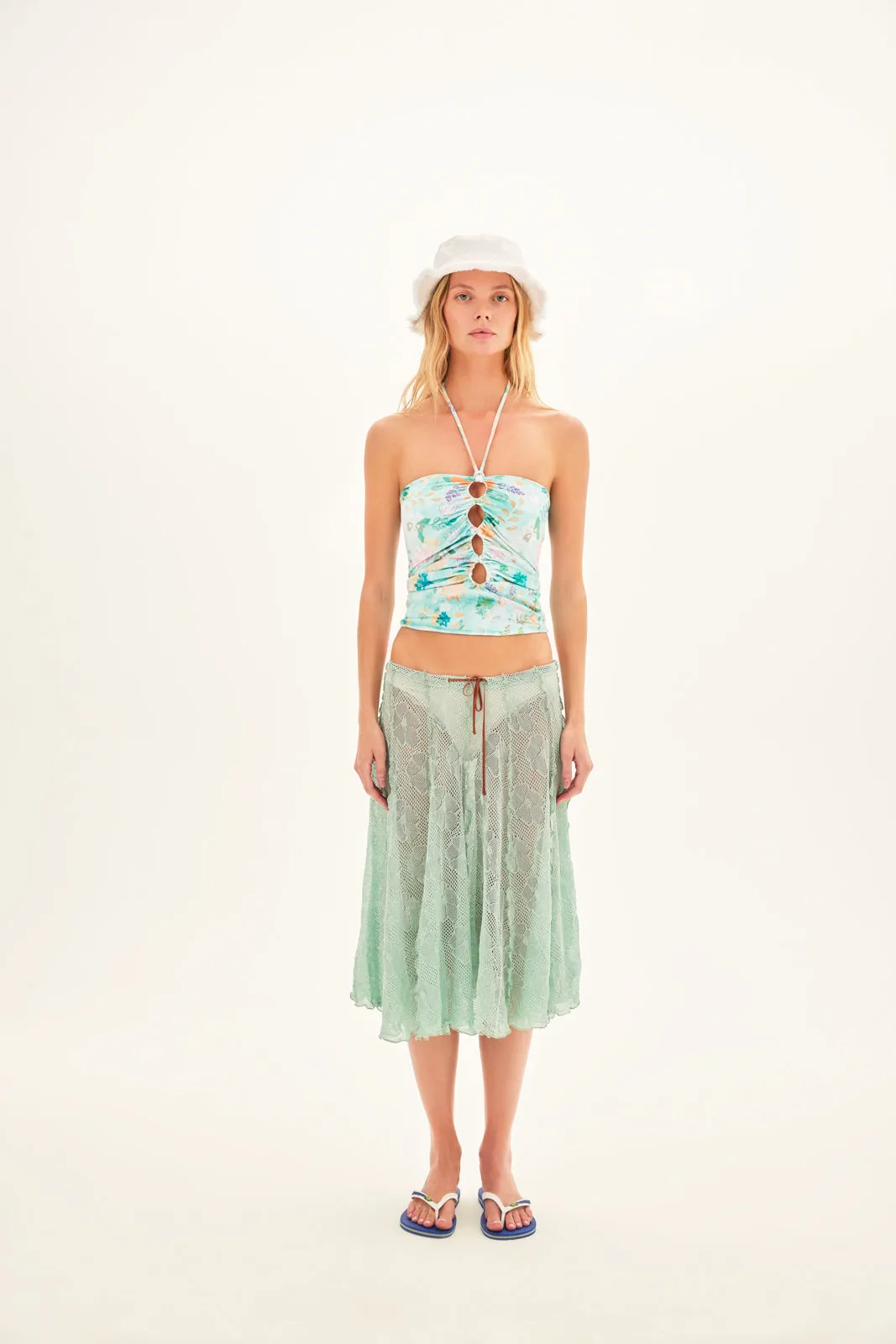 DAY - Cut-out strapless top with tie detail sold by Siedres product image thumbnail 3