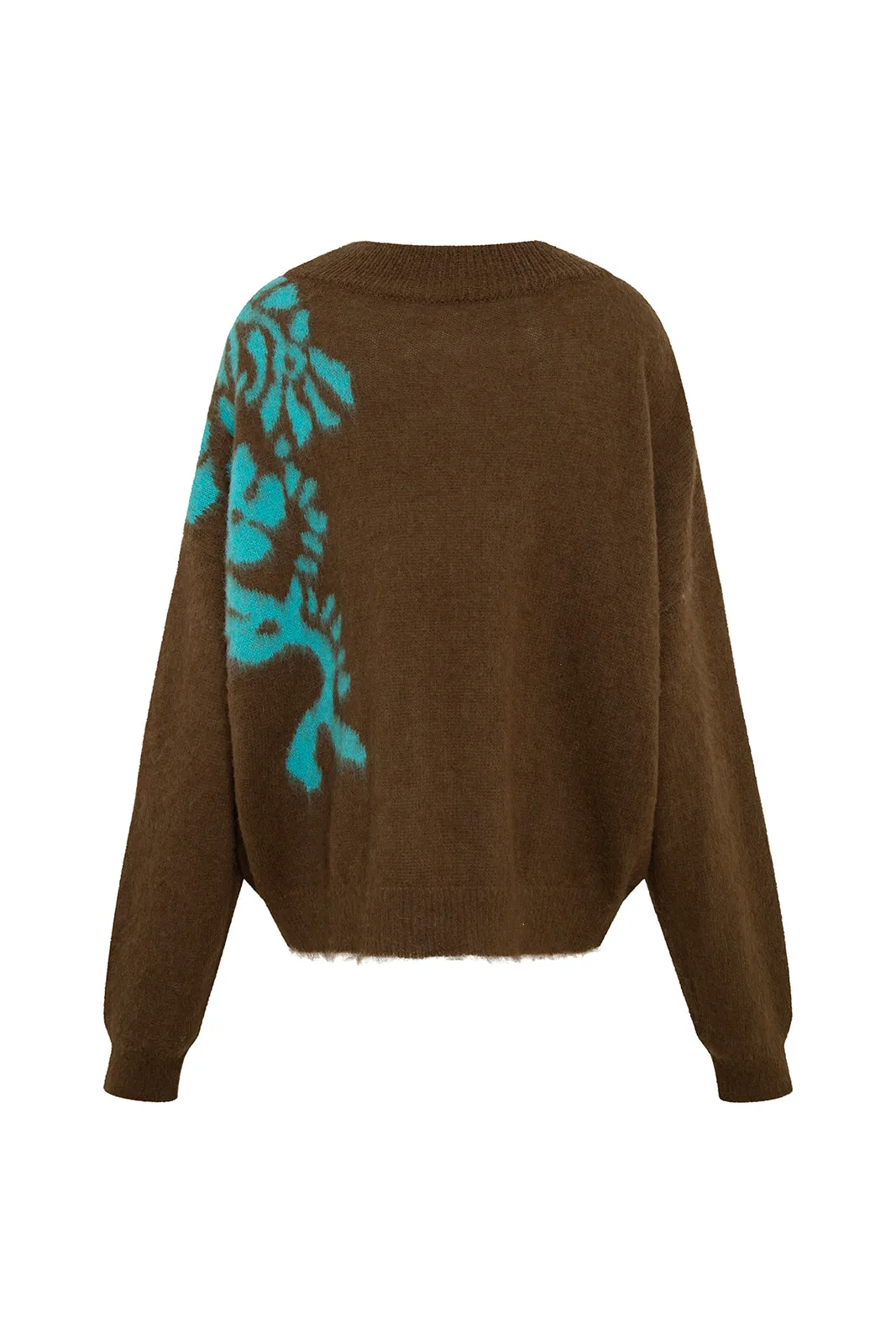 RESY - Cozy fit knit floral sweater sold by Siedres product image thumbnail 2