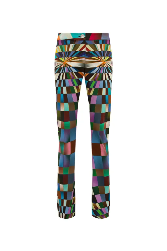 BERY - Kaleidoscope printed straight-leg pant sold by Siedres