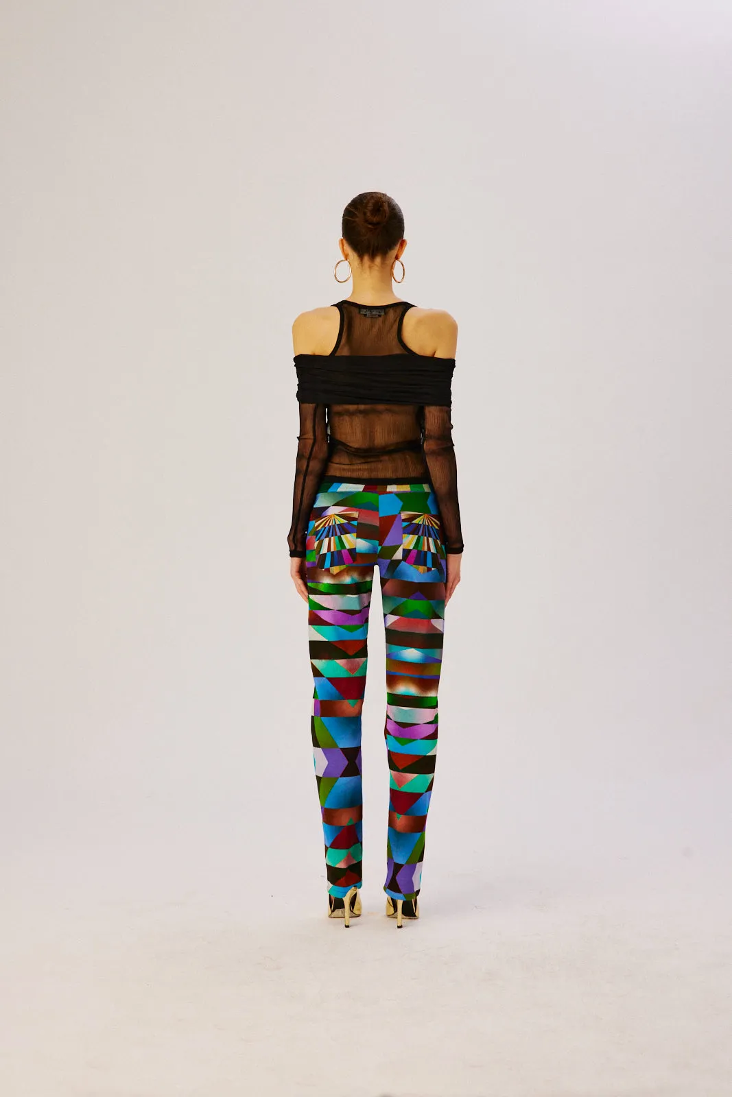BERY - Kaleidoscope printed straight-leg pant sold by Siedres product image thumbnail 5