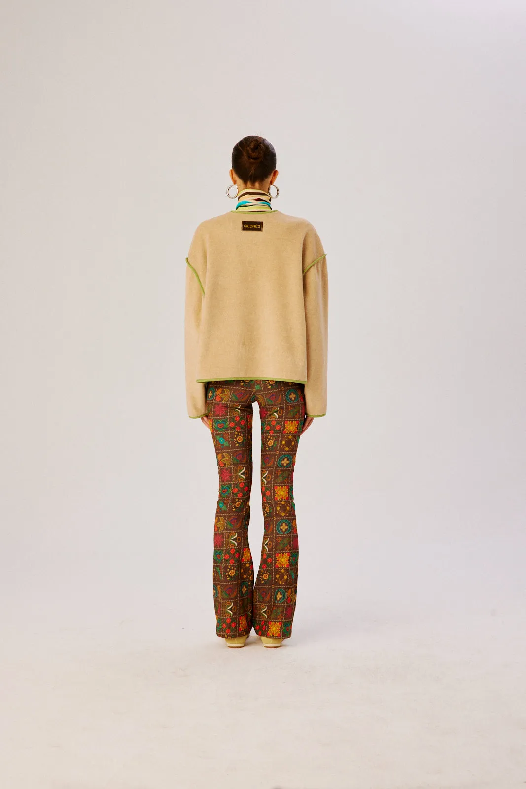 ISLA - Printed flare low-rise pants sold by Siedres product image thumbnail 5