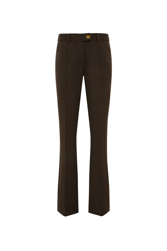 KIRA - Low-rise straight-leg pants sold by Siedres