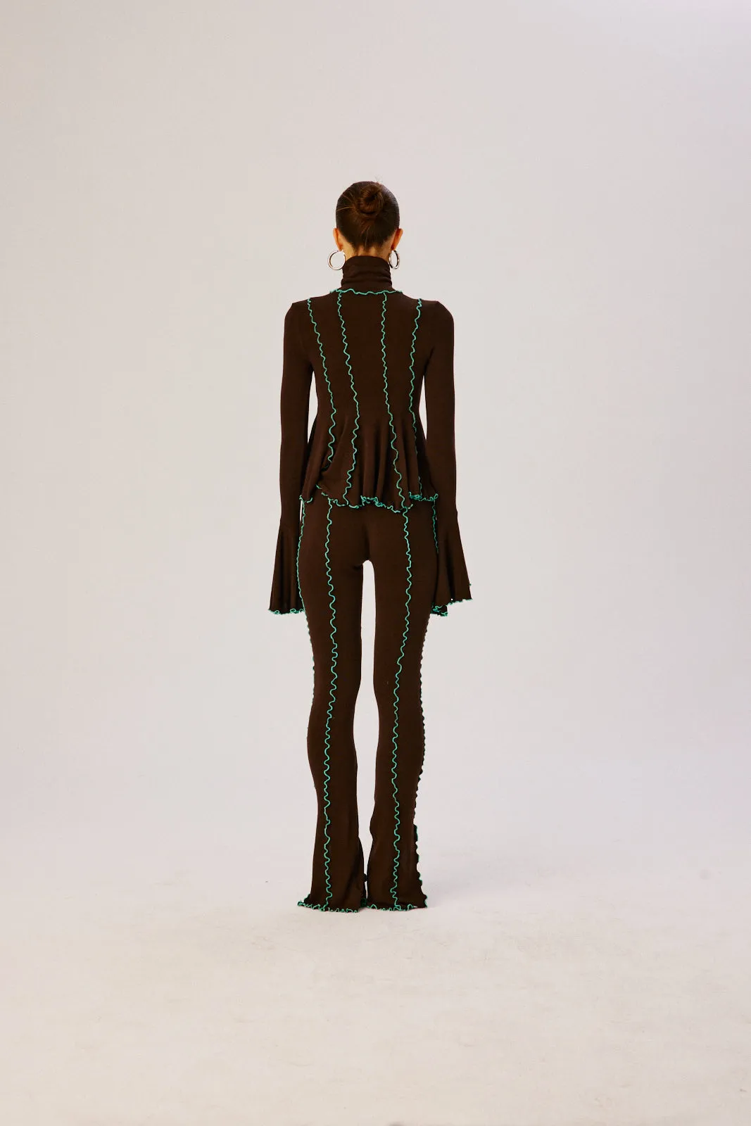 MULT - Contrast stitch detailed pants sold by Siedres product image thumbnail 5