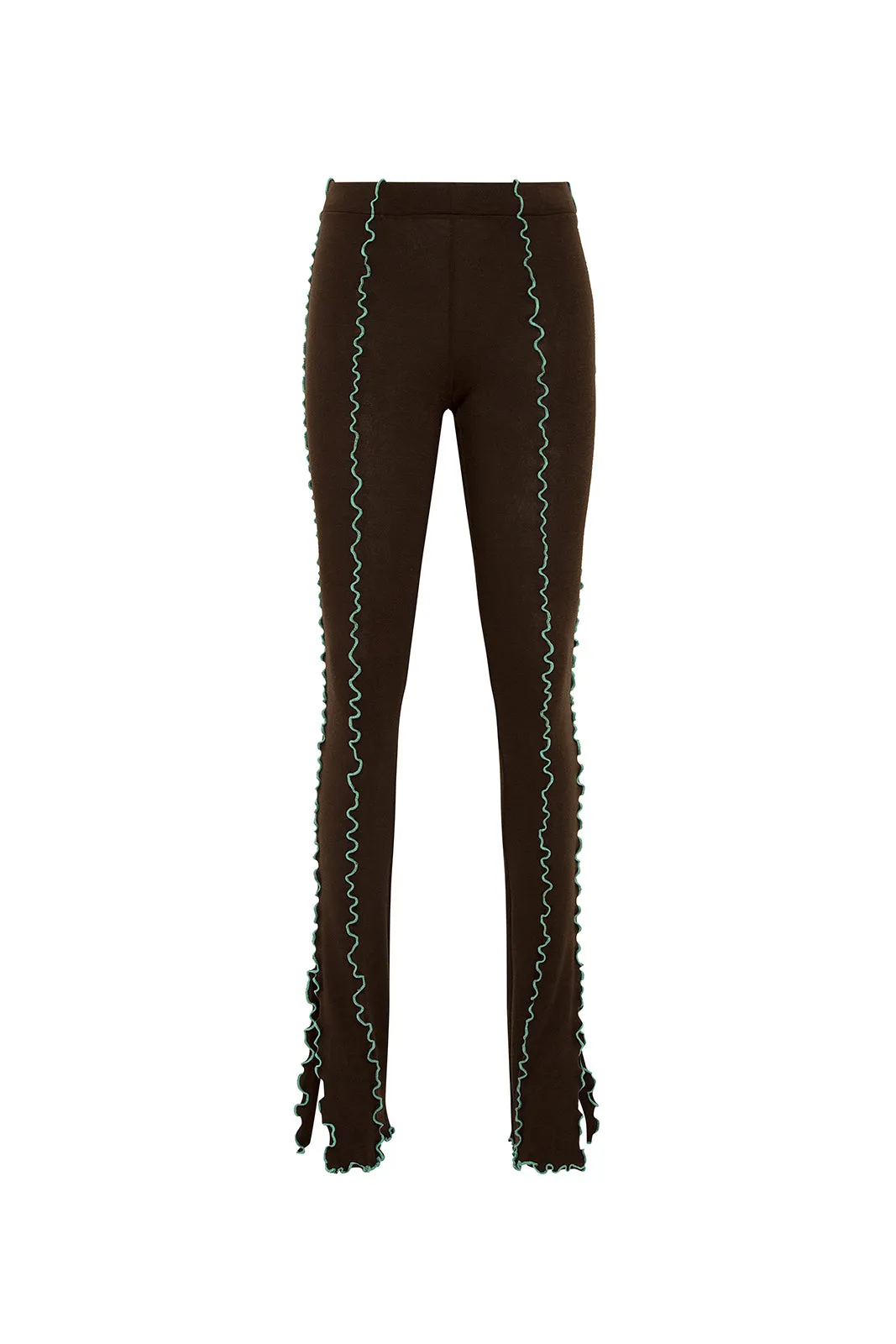 MULT - Contrast stitch detailed pants sold by Siedres
