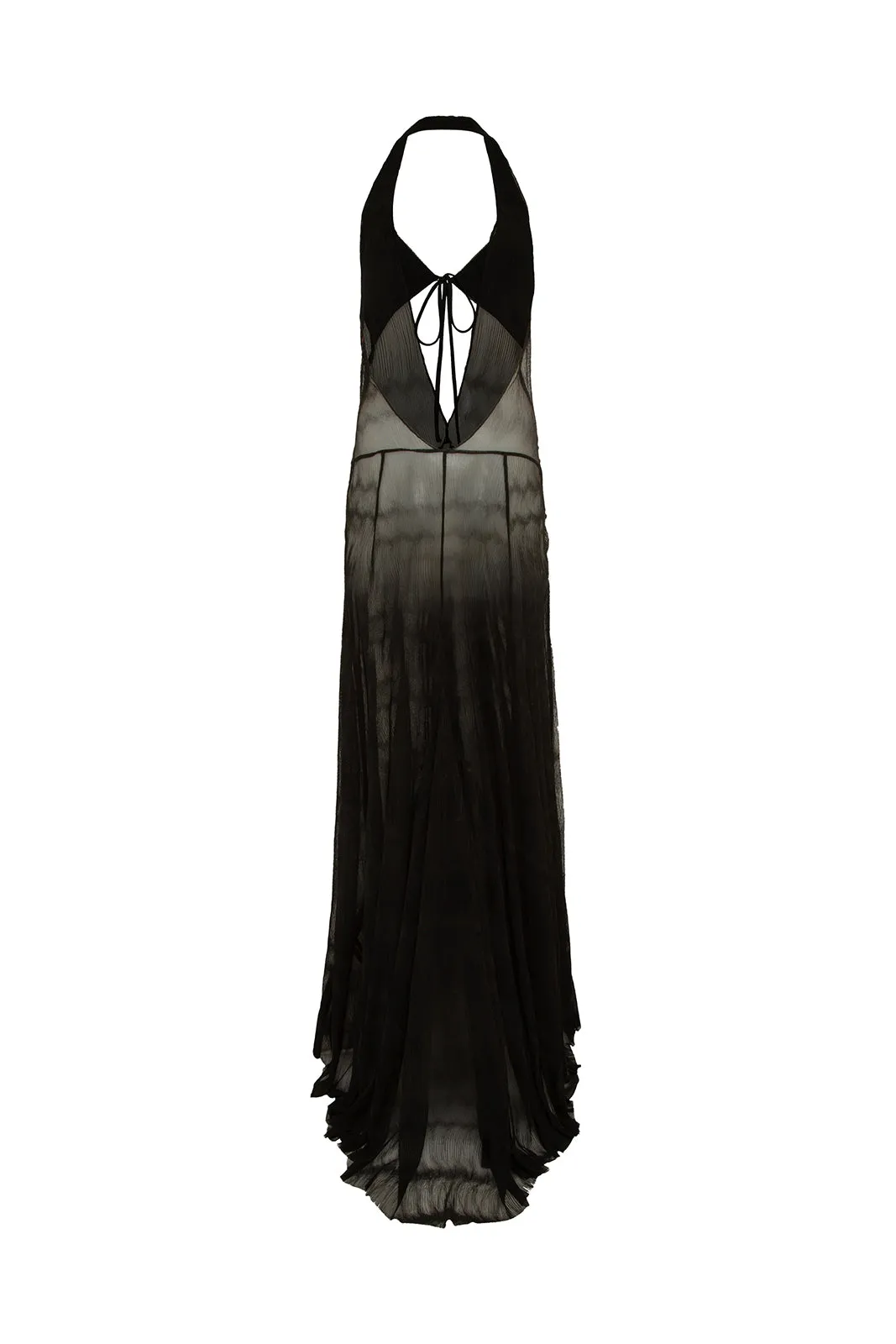 DERIN - Cut-out detailed sheer maxi dress sold by Siedres product image thumbnail 2