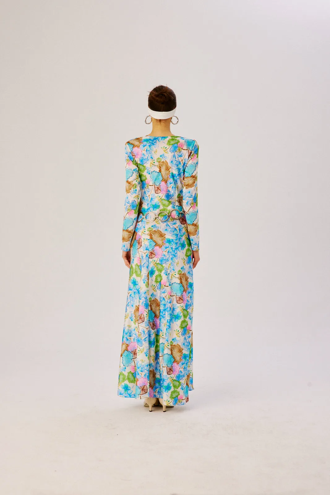 SENTY - Floral printed cowl neck maxi dress sold by Siedres product image thumbnail 5