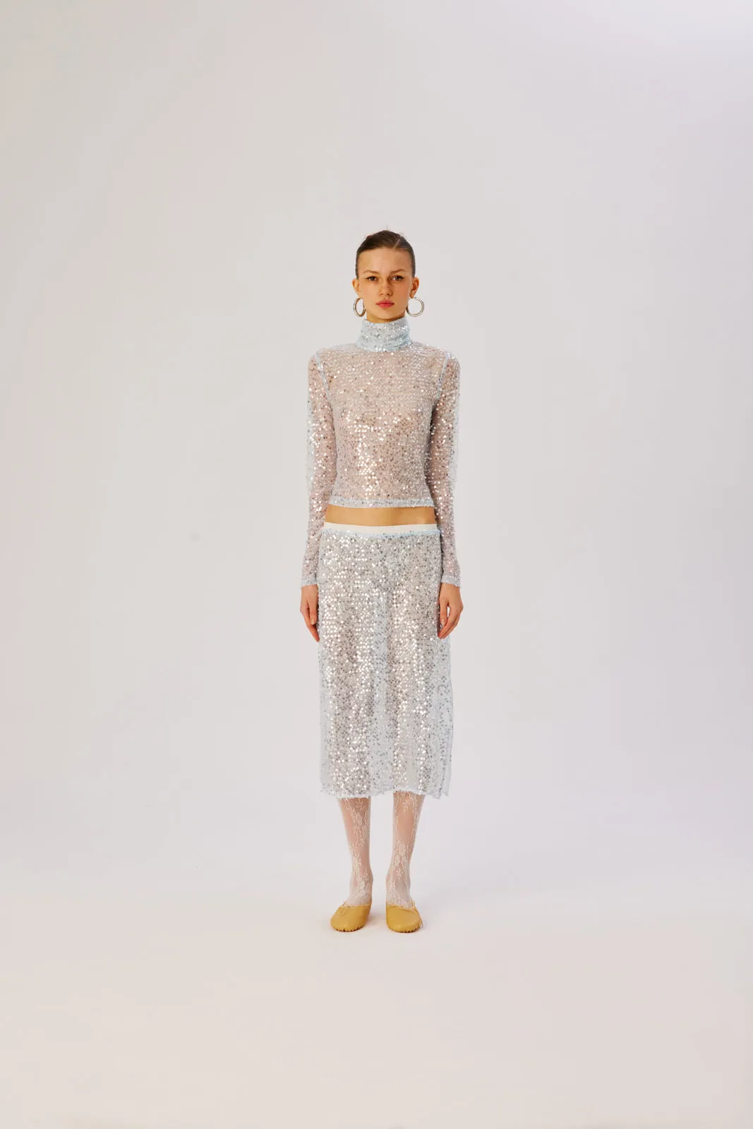 CODY - Sequin turtle neck top sold by Siedres product image thumbnail 3