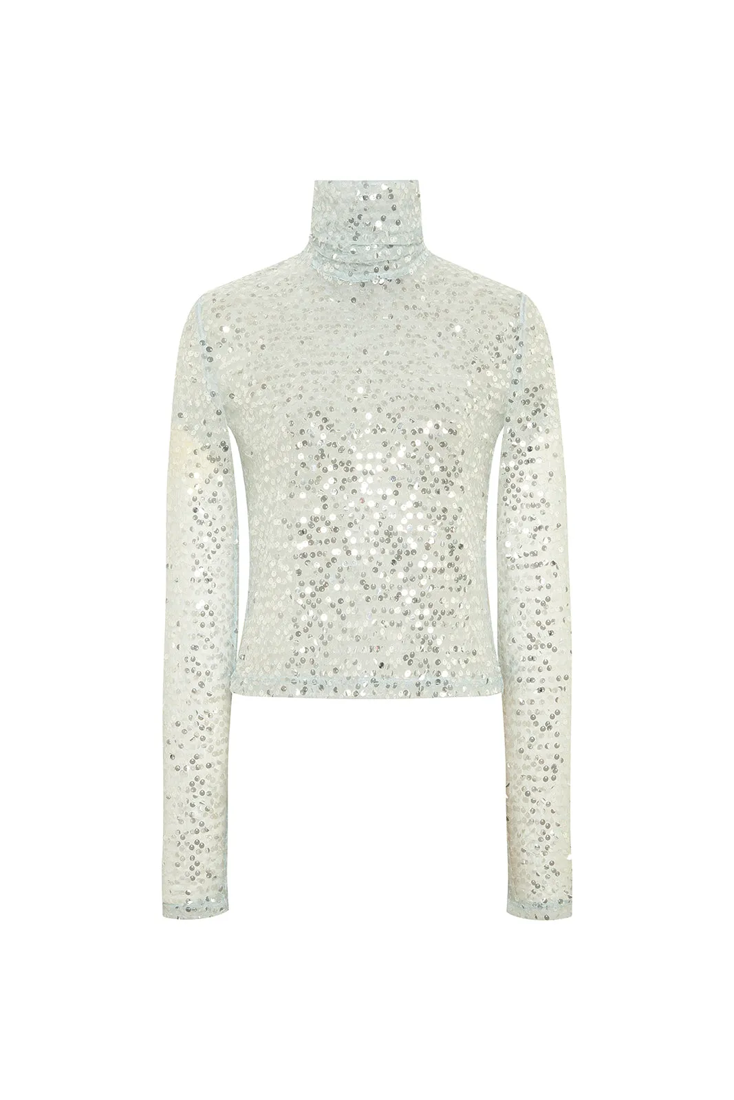 CODY - Sequin turtle neck top sold by Siedres