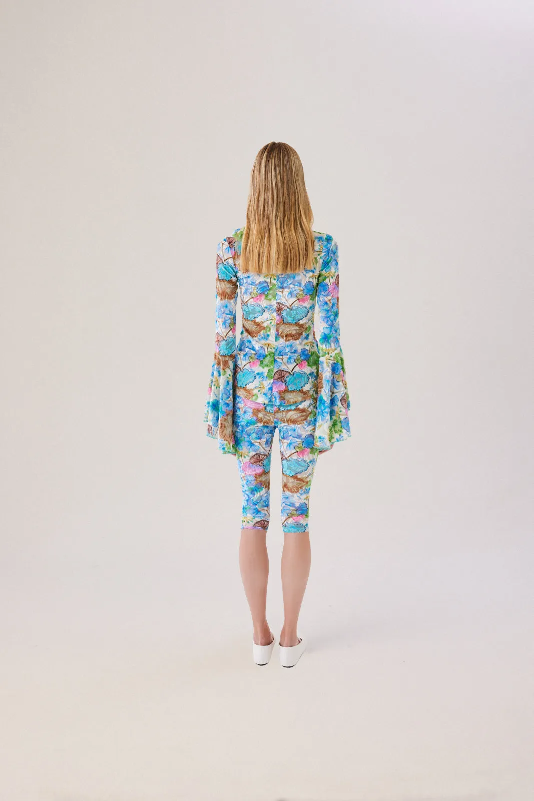 HAILEY - Fluted sleeve blouse with ruffle details sold by Siedres product image thumbnail 5