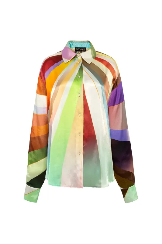 ESME - Sun-ray printed shirt sold by Siedres