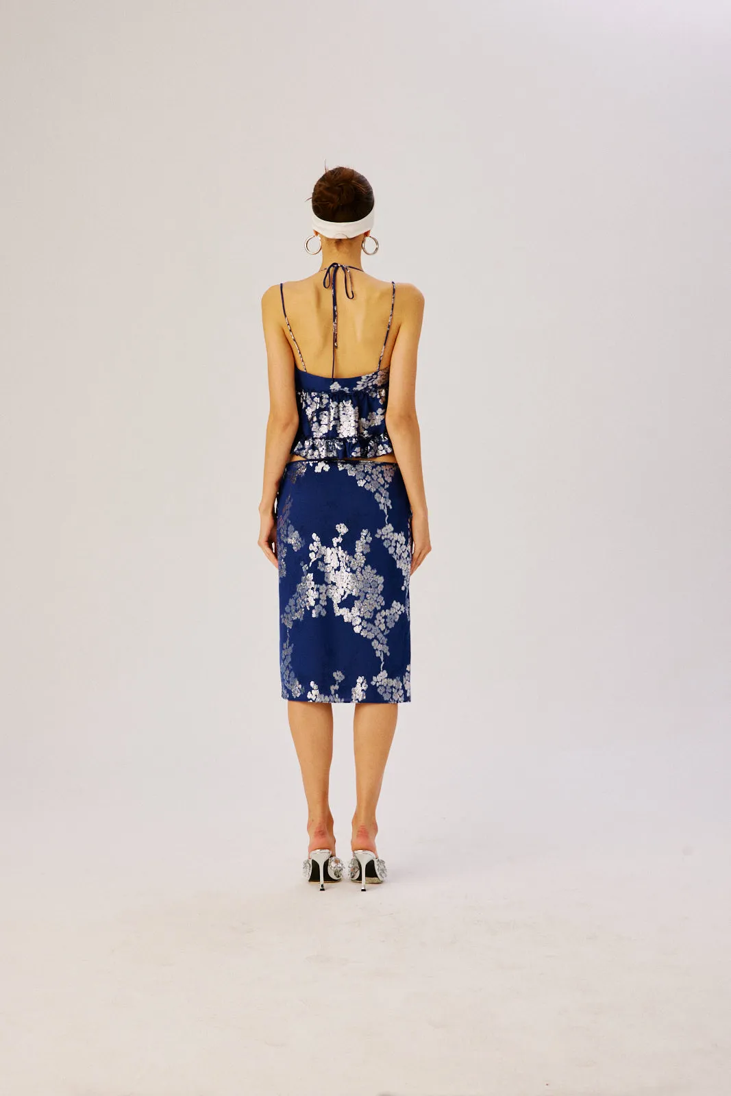 HARLIN - Front-tie detail jacquard top sold by Siedres product image thumbnail 5